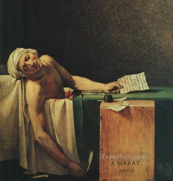  muerte pintura - La muerte de Marat cgf Neoclasicismo Jacques Louis David